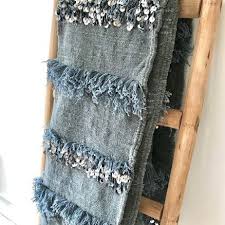 handira coton gris plaid couverture tapis handira couverture de mariage marocaine boucherouite