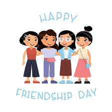 International friendship day is celebrated on the first sunday in august every year. Happy Friendship Day Four Young Asian Women Friends Hugging Stock Vector Illustration Of Japanese Four 150694478