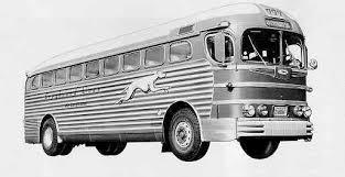 Image result for Silver 1990 Greyhound Bus