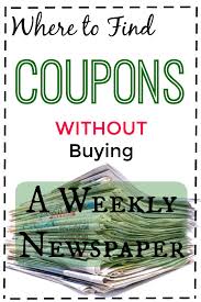 How To Get Free Coupons Without The Sunday Newspaper Coupons With Images Free Coupons By Mail Walgreens Couponing Newspaper Coupon