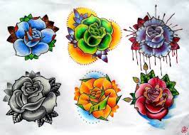 Roses Flash By Bmxninja On Deviantart Lotus Blossom Tattoos Rose Tattoos Tattoo Compass