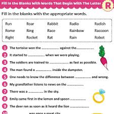 This page lists all the 7 letter words that start with 'r' Fill The Blanks With Words That Start With R Momjunction