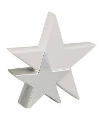 Maybe you would like to learn more about one of these? Standing Double Star In White With Silver Ceramic Christmas Ornament 17cm Ornaments Buy Online From The Christmas Warehouse
