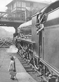 Boy Talks With Engineer Black And White Photographs Vintage Photography Waterloo Station