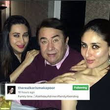 Karishma Kapoor Posted A Picture With Sister And Father On Instagram Bollywood Actors Movie Stars Bollywood