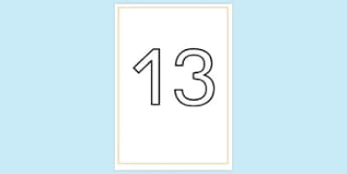 We have over 10,000 free coloring pages that you can print at home. Free Number 13 Colouring Page Colouring Sheet