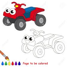 There are tons of great resources for free printable color pages online. Quad Bike To Be Colored Coloring Book To Educate Kids Learn Colors Visual Educational Game Easy Kid Gaming And Primary Education Simple Level Of Difficulty Coloring Pages Royalty Free Cliparts Vectors And
