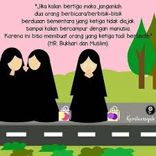 Larangan Berbisik Antara Dua Orang Ketika Sedang Bertiga Orang Sedih Motivasi