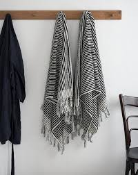 Black And White Striped Bath Towels Handwoven Organic Thick Striped Turkish Towel Bath Towels Ideas Of Bath Towels Bathtowels White Turkish Towels Black And White Towels Turkish Towels