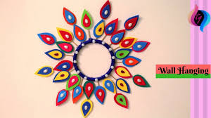How To Make Wall Hanging Craft Ideas Wall Hanging Paper Decoration Home Decorating Ideas Diy Youtube This is a mirror wall hanging and this would certainly adds lot of charm to your living space.