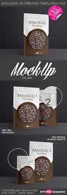 3 Free Foil Bag Mock Ups In Psd On Behance Psd Template Free Foil Coffee Bag