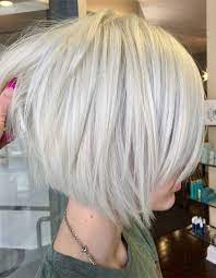 Modern Take On The Classic Bob Haircuts 2018 Mode Ideas Short White Hair Short Hair Styles Hair Styles