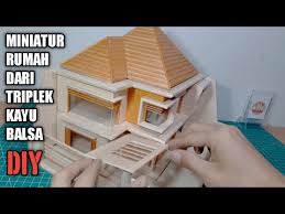 Maybe you would like to learn more about one of these? Miniatur Rumah Mewah 2 Lantai Skala 1 64 Dari Kayu Triplek Dan Balsa Youtube