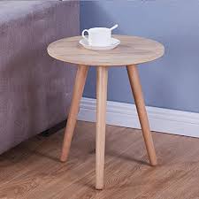 Get 5% in rewards with club o! Buy Goldfan Small Round Coffee Table Wooden Side End Tables Bedside Tables With Wood Legs For Living Room Bedroom Online In India B07y51pdd8