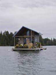 Http Freecabinporn Com Post 31336533577 Hand Built Floating Cabin In Perry Creek On The Floating House House Boat Small House