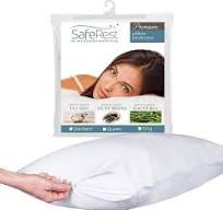 SafeRest Pillow Protector - Pack of 1 - Standard Size Waterproof Pillow  Cover - Zippered Pillow Encasement for College Dorm Room, New Home, First  ...