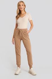 Basic Sweatpants In 2020 Dark Beige Sweatpants Beige