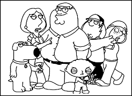 Here we have all the addams family members on a group picture. Coloring Pages Of Family Guy Coloring Home