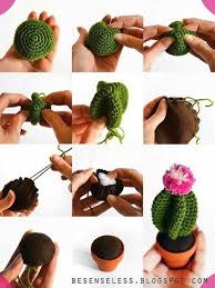 Amigurumi Orgu Kaktus Modelleri Sevimli Tig Isi Krose Kaktus