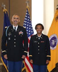 There are two blue background materials: Graduating Rotc Cadet Morse Makes History As Nsu S First Female To Commission As An Armor Branch Officer Northwestern State University