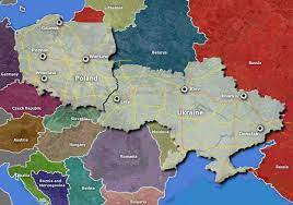 Stat în europa centrală (ro). Map Of Poland Ukraine Soccerphile
