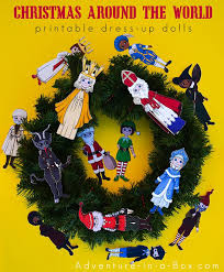 Christmas Paper Dolls Paper Dolls Paper Dolls Printable Christmas Traditions