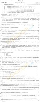 Cbse Class 11 Half Yearly Question Papers Business Studies Aglasem Schools