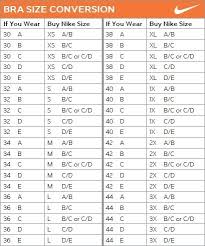 Nike Sports Bra Size Chart Socialmediaworks Co Intended