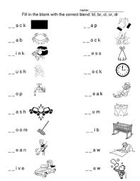 A printout about blended consonant sounds and spelling for early readers. Br Blends Worksheets Teachers Pay Teachers