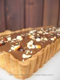 Tarte Chocolat Au Lait Noisettes Caramelisees A La Fleur De Sel De Ph Les Delices D Helene Tarte Au Chocolat Recette Tarte Chocolat Tarte Chocolat Caramel