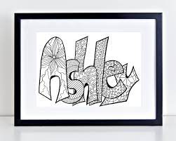 If you want to make just one single page in a colour in word, you are out of luck. Digital Custom Coloring Page Purchase This Item And Include A Note With The Name Or Word You D Love Jpg Pdf Coloring Pages Name Coloring Pages Printable Adult Coloring Pages