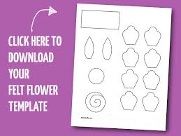 I created a bunch of flower stencils for decorating projects and thought i'd share all of them with all of my readers. Diy Felt Flowers Free Printable Template Moms And Crafters