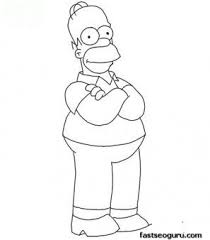 Pin By Dimitra Voulgaropoulou On Coloring Pages Simpsons Drawings Homer Simpson Drawing Homer Simpson