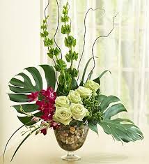Part Of Paradise Bouquet 1800flowers Com 103783 Tropical Floral Arrangements Church Flower Arrangements White Flower Arrangements