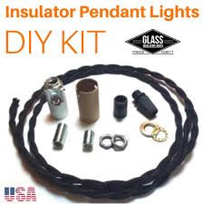 You're looking for all the items you need to put your lighting project together. Diy Glass Insulator Pendant Light Kit Insulator Light Parts Glass Insulator Lights Diy