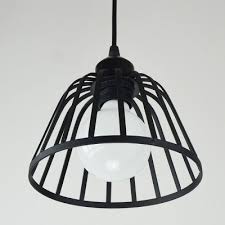 Check spelling or type a new query. Cafe Dome Caged Pendant Light Metal 3 Lights Industrial Black Hanging Lamp With Linear Round Canopy Beautifulhalo Com
