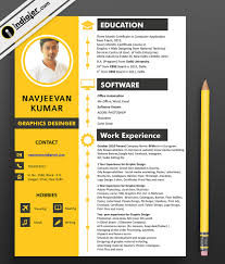 Black and yellow graphic designer creative resume. Creative Cv Graphic Designer Best Resume Examples