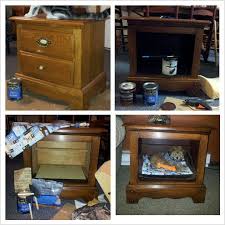 Upcycle Nightstand Into Dog Bed Side Table Dog Bed Dog Crate Furniture Dog Furniture