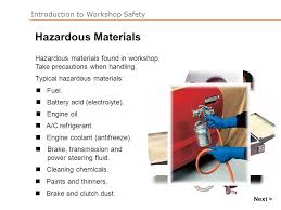 Don't run in the workshop. Introduction To Workshop Safety This Presentation Will Explore Safety Clothing Workshop Safety Hazards Safety Data Sheets And Labels Storage And Spills Ppt Download