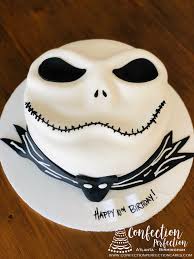 Nightmare before christmas themed 21st birthday cake. Jack Skellington Nightmare Before Christmas Sculpted Face Cake Hol 146 Confection Perfection Cakes Online Ordering