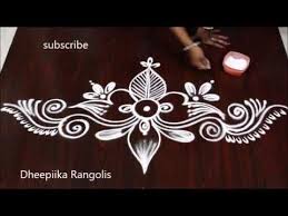 Creative Border Rangolis Border Kolams Side Border Muggulu Dheepiika Rangol In 2020 Colorful Rangoli Designs Simple Rangoli Designs Images Rangoli Designs Images