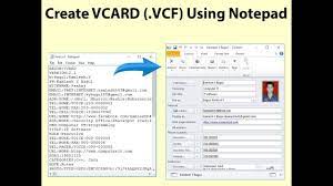How do i align card image and card content next to one another? Create Vcf File Using Notepad Youtube