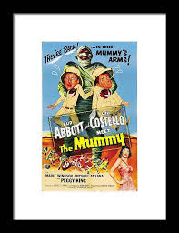 Abbott And Costello Meet The Mummy -1955-. Framed Print by Album - Fine Art  America