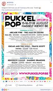 Grab a belgium visa & head to pukkelpop with friends for unlimited fun. Pukkelpop Bevestigt Namen Die Op Gelekte Affiche Stonden Oscar And The Wolf En Bazart Zijn Erbij Vrt Nws Nieuws