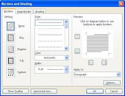 Removing Automatic Lines Microsoft Word Page Borders Border Paper Template Free