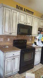 2 Day Distressed White Chalk Painted And Glazed Kitchen Cabinets No Priming No Distressed Kitchen Cabinets Diy Distressed Kitchen Cabinets Distressed Kitchen