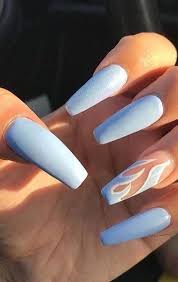*coffin design：btartbox coffin nails which is known as ballerina nails are designed with natural/clear colors and two optional lengths long/short,the average square end design makes your nails more elegant and charming. Awesome Acrylic Nails Design Ideas For This Year 2019 Fashionre Best Acrylic Nails Almond Acrylic Nails Acrylic Nail Designs