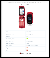 Samsung T219 SGH-T219 To your site ...