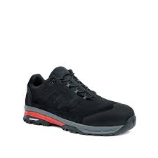 Black safety protective velour shoes with carbon cap - Jelen Professional