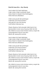 Lelaki cadangan t2 cover by regita lirik video. Lirik Rindu Di Awan Biru Python